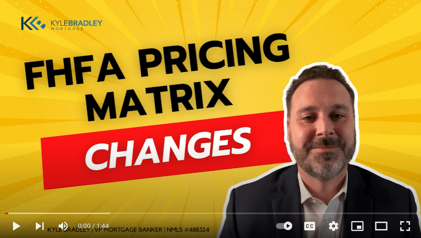 FHFA Pricing Matrix Changes